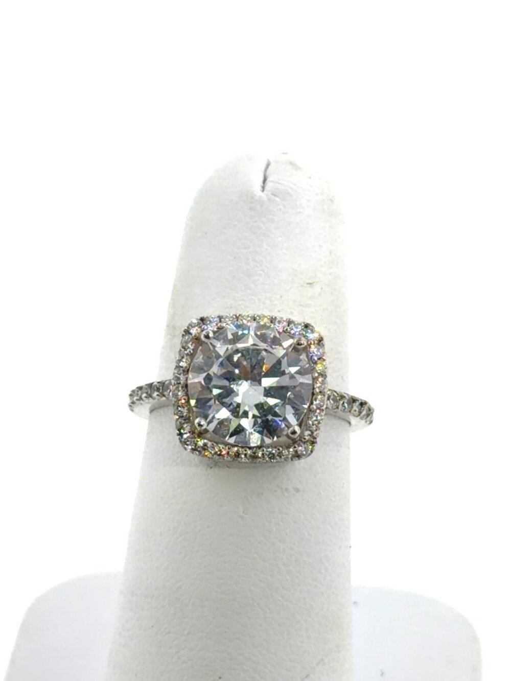 Sterling silver cubic zirconia ring